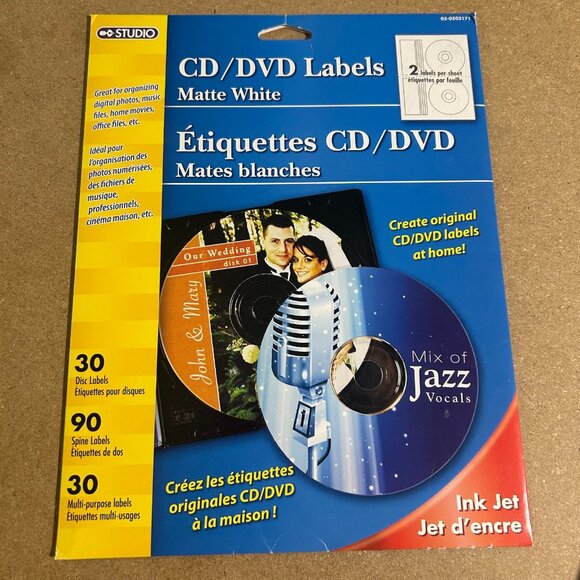 Stomp CD Stomper Set w/ Matte White CD Labels & Case Inserts - Picture 6 of 6